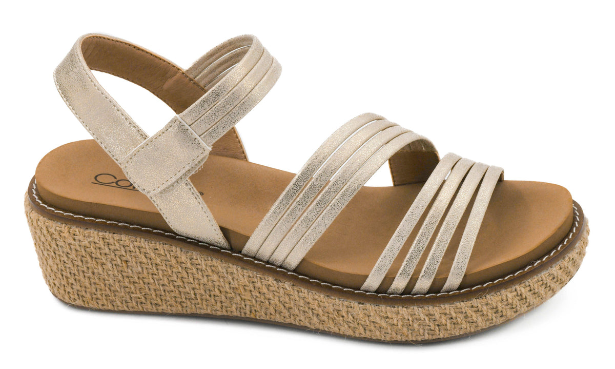CORKYS What About Now Wedge Sandal Gold