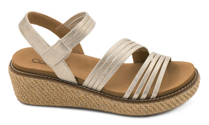 CORKYS What About Now Wedge Sandal Gold