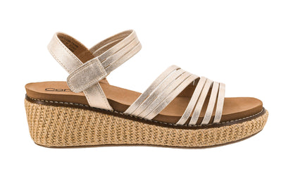 CORKYS What About Now Wedge Sandal Gold