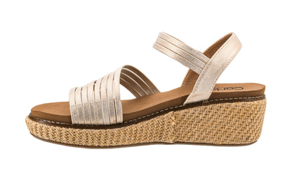 CORKYS What About Now Wedge Sandal Gold