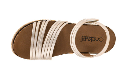 CORKYS What About Now Wedge Sandal Gold