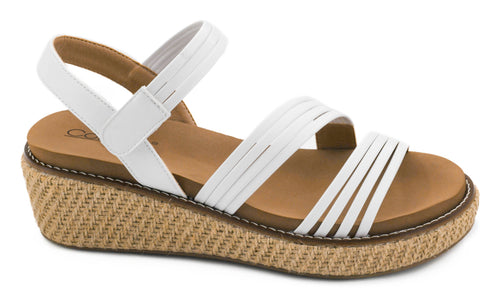 CORKYS What About Now Wedge Sandal White