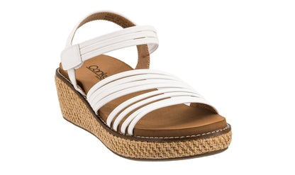 CORKYS What About Now Wedge Sandal White