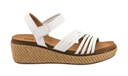 CORKYS What About Now Wedge Sandal White