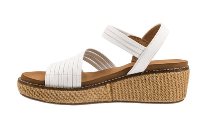CORKYS What About Now Wedge Sandal White