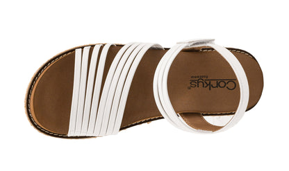 CORKYS What About Now Wedge Sandal White