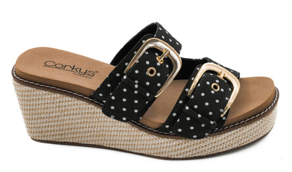 CORKYS Manifest Wedge Polka Dot