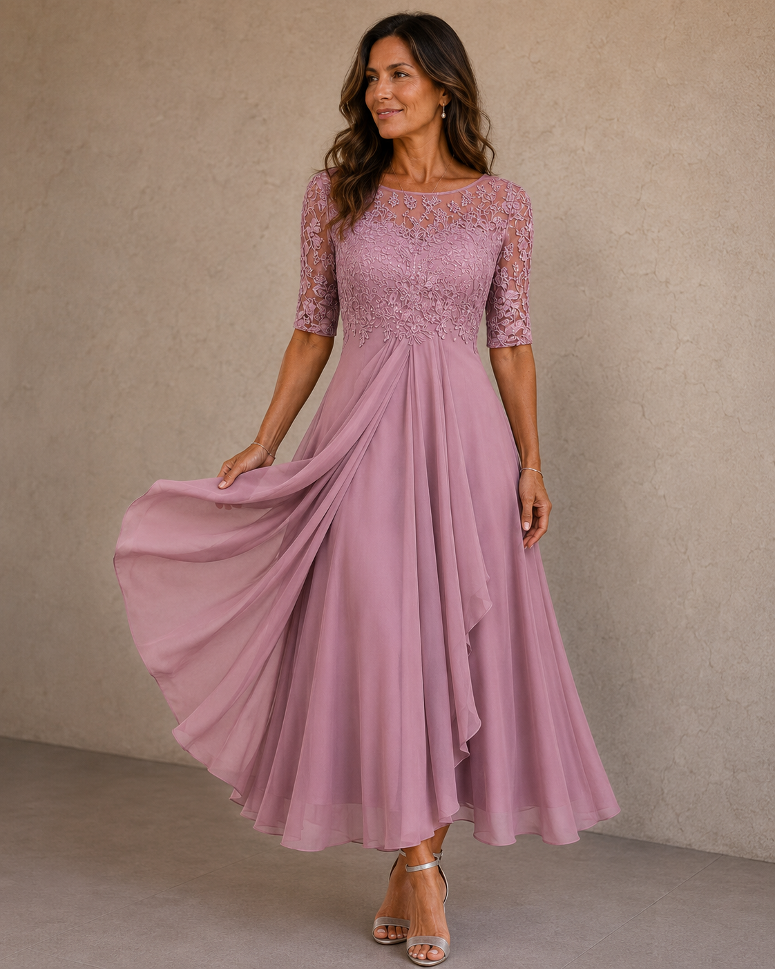 Esteline - Soft-Touch Occasion Dress