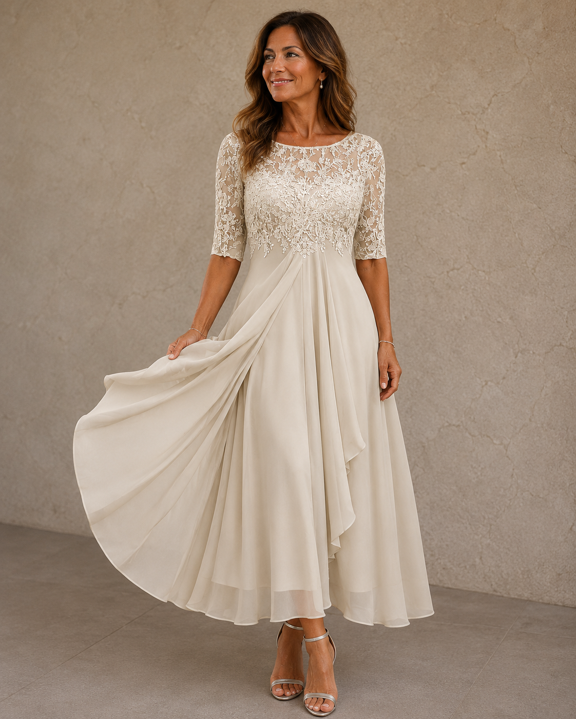 Esteline - Soft-Touch Occasion Dress