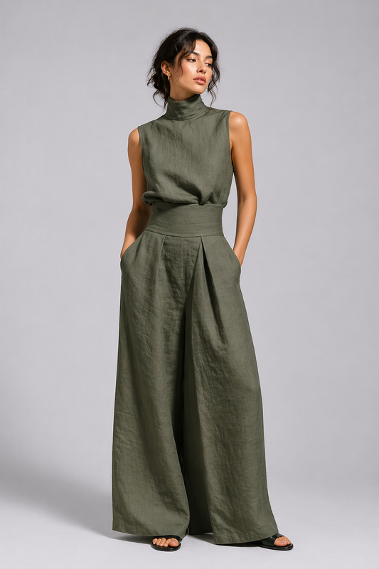 Goldie - Lightweight Linen Two-Piece Set