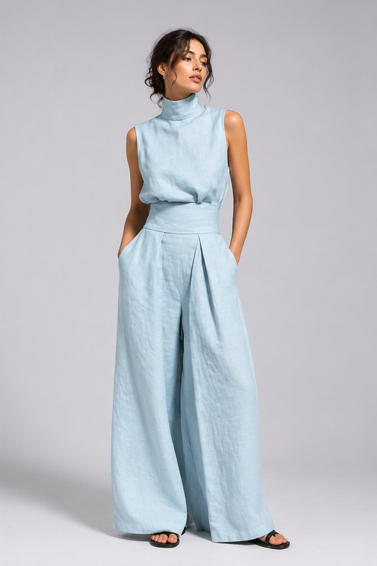 Goldie - Lightweight Linen Two-Piece Set