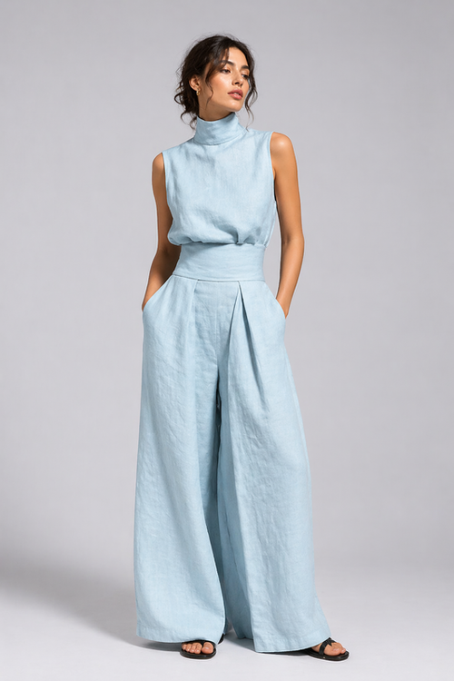 Goldie - Lightweight Linen Two-Piece Set
