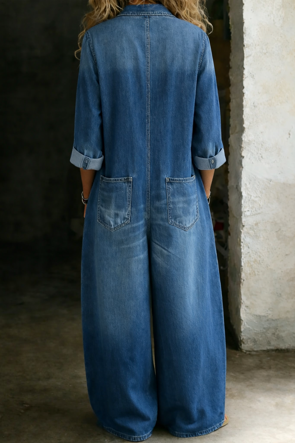 Thalassa - Casual Denim Jumpsuit