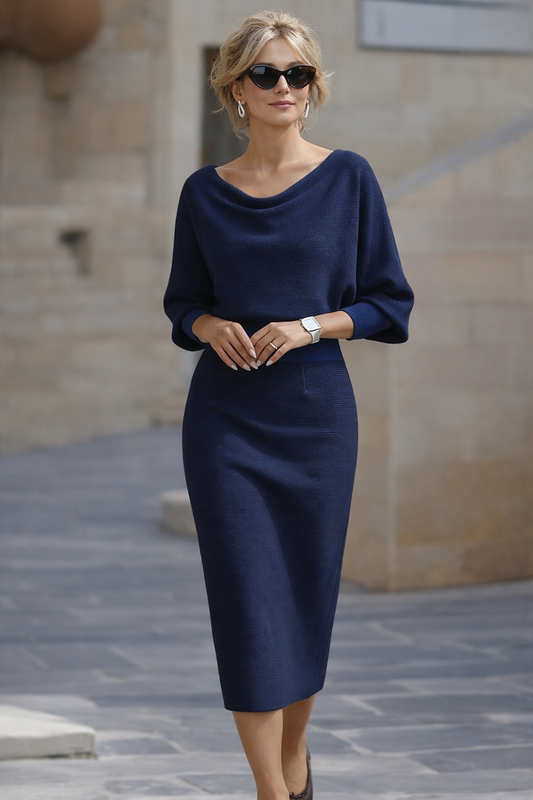 Avalon - Soft-Touch Batwing Midi Dress