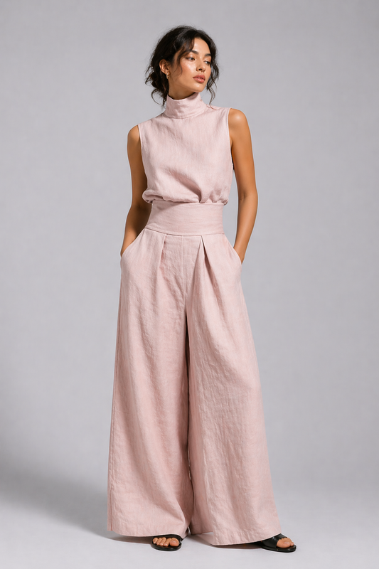Goldie - Lightweight Linen Two-Piece Set