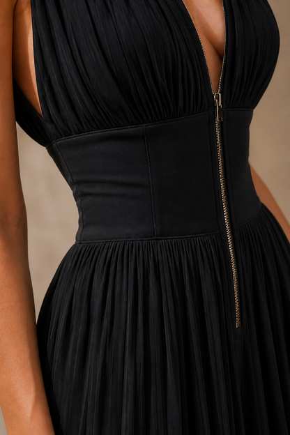 Umberlynn - Refined Pleated Jumpsuit