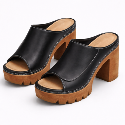 Melisande - Polished Platform Heels