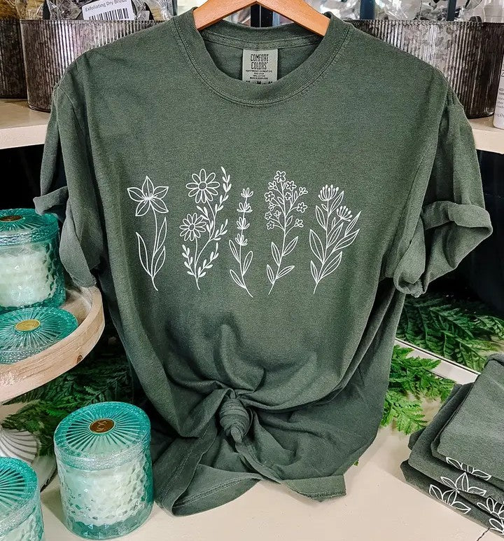 Comfort Colors Wildflowers Tee