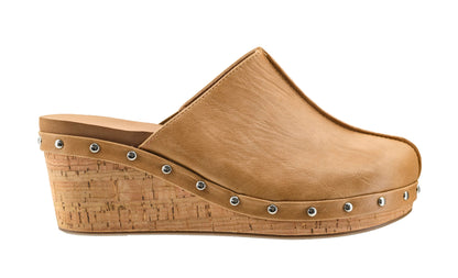 Corkys Marley Caramel Slip On Wedge