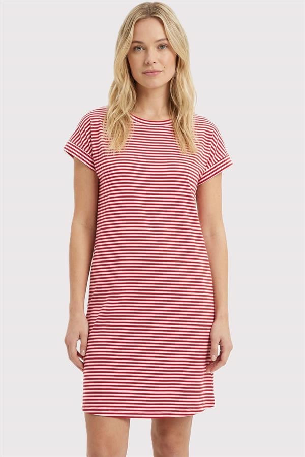 Red Stripe Pocket Dress