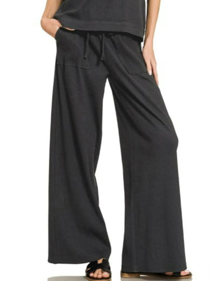 Cotton Slub 2PC Set Black