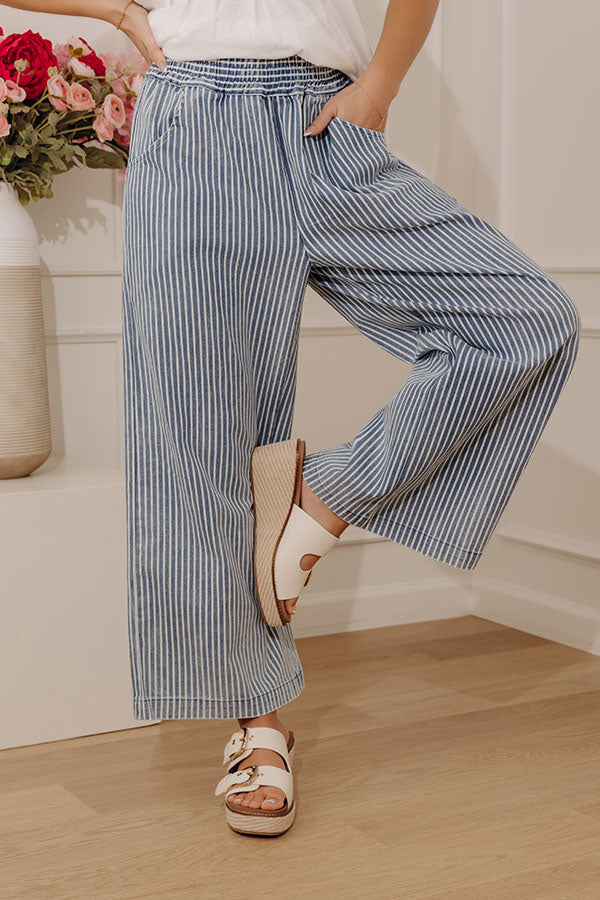 UMGEE Stripe Washed Denim Pant