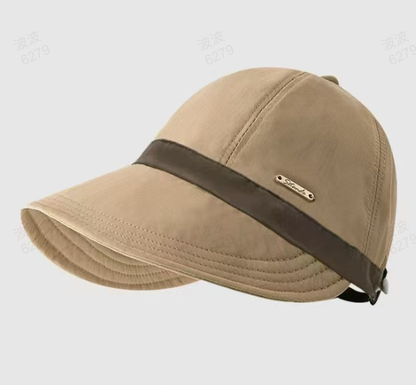 ✨Women’s UPF 50+ Elegant Foldable Sun Hat – Wide-Brim Cotton Bucket Hat with Neck Flap & Adjustable Strap 🌞🇬🇧 | Packable, Breathable & Beach-Ready