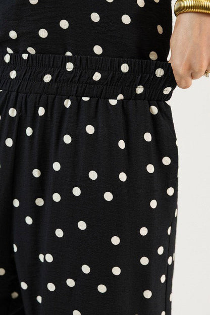 Black Polka Dot Pant