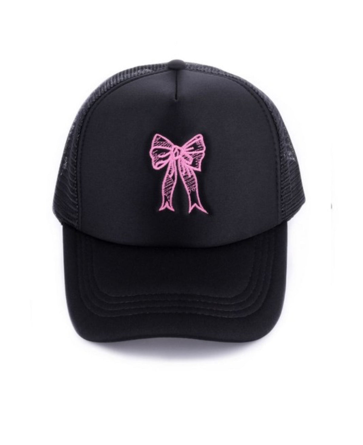 Bow Embroidered Trucker Hat