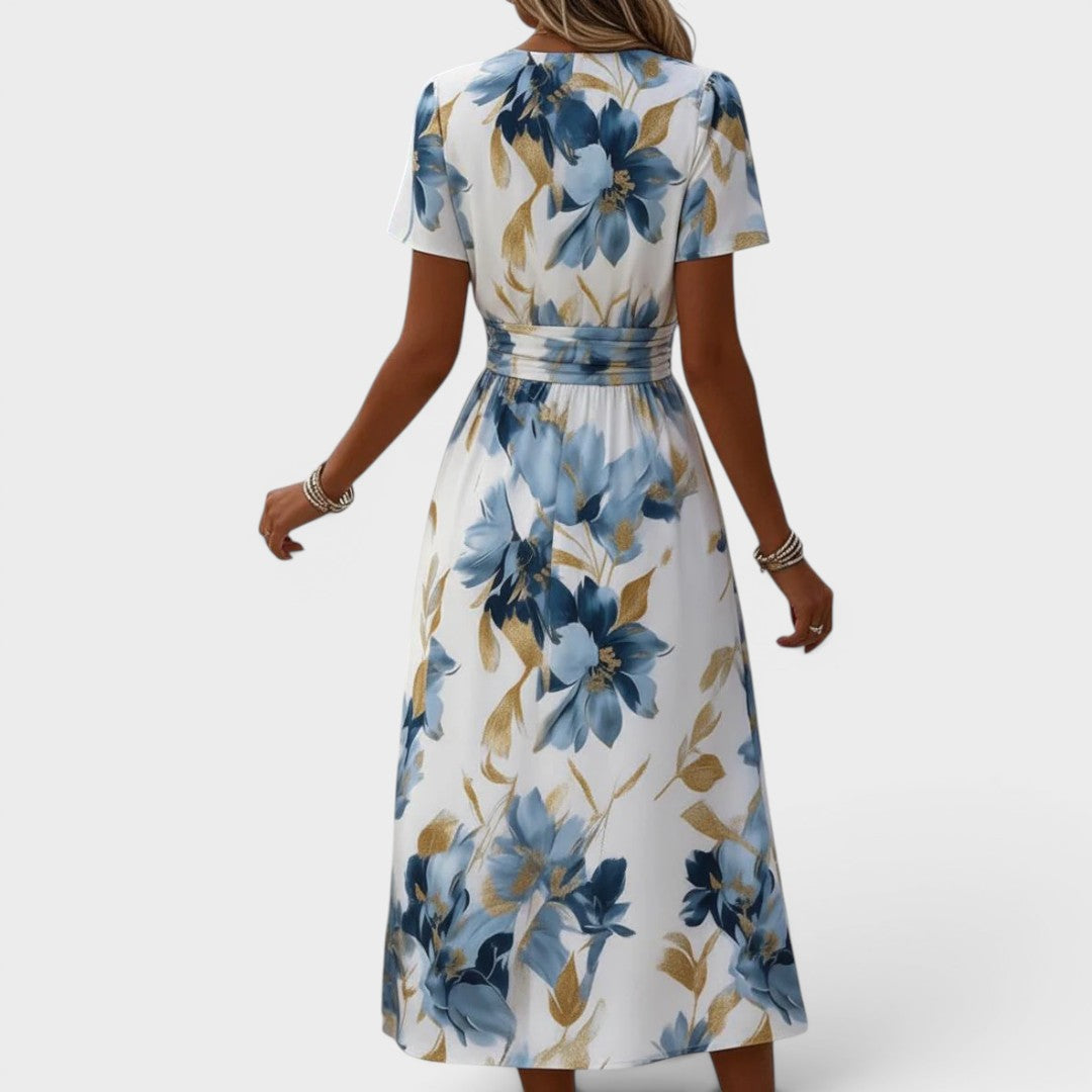 Carmen - Soft-Touch Floral Wrap Maxi Dress