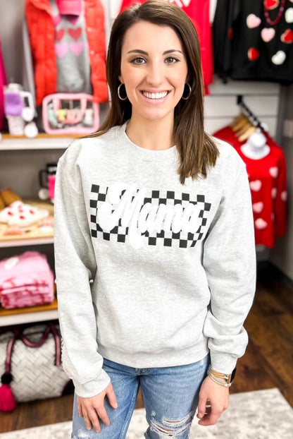 Checkered Mama Sweatshirt