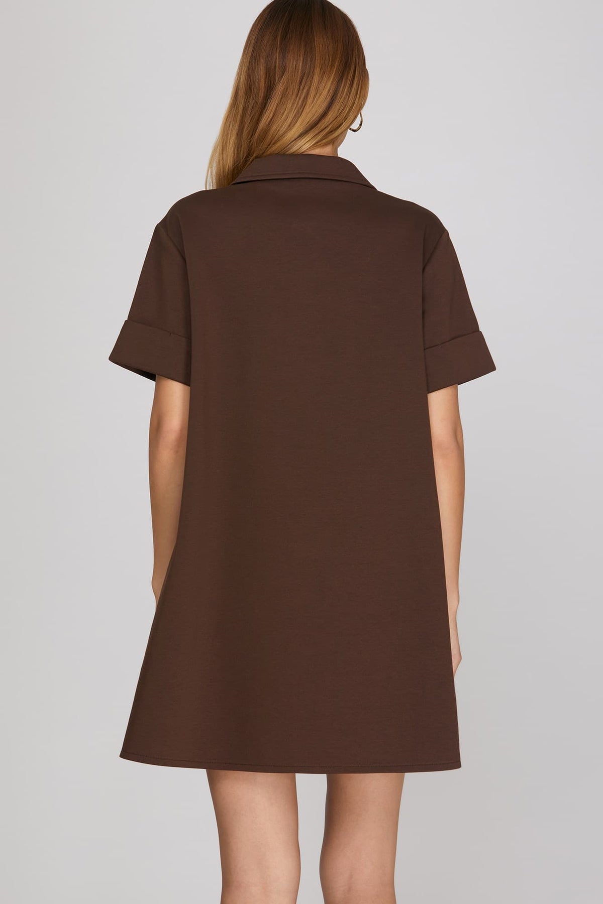 Cocoa Short Sleeve Shift Dress