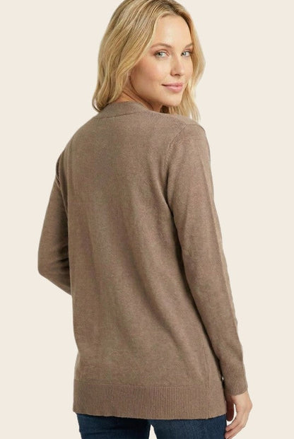 Basic Everyday Cardigan Mocha