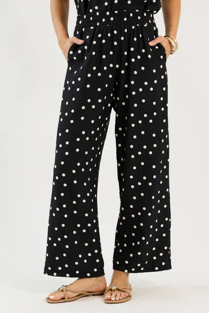 Black Polka Dot Pant