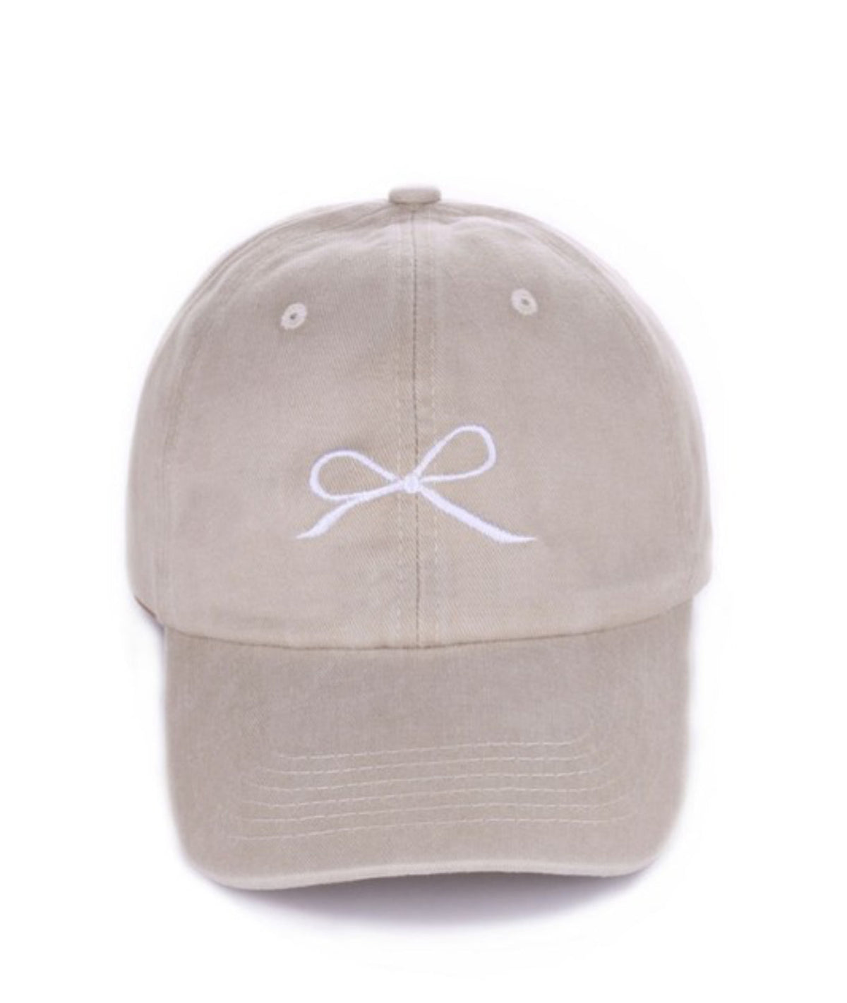 Embroidered Bow Hat