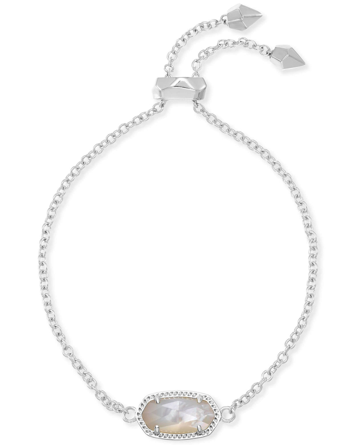 KS ELAINA DELICATE CHAIN BRACELET RHODIUM