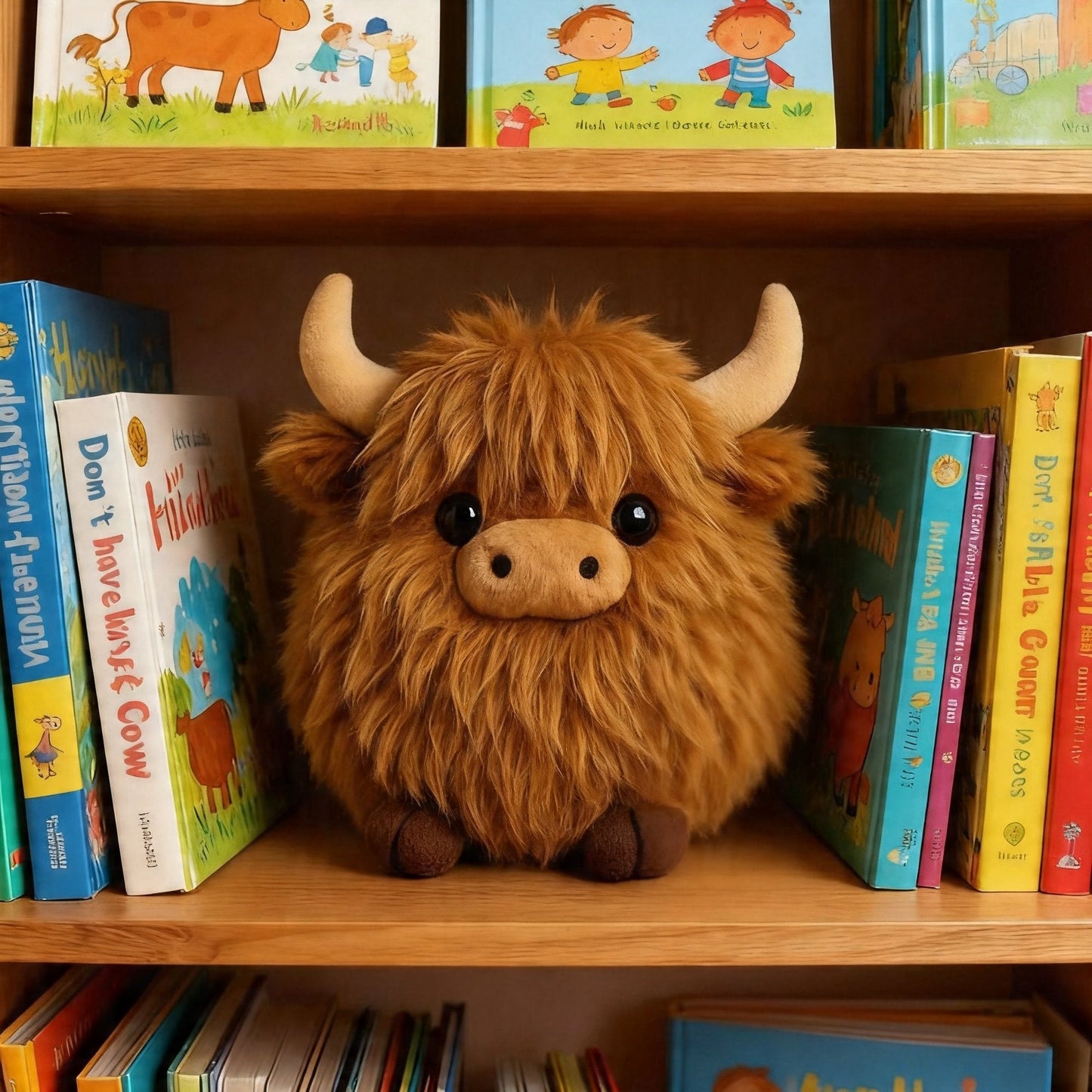 🔥 THE VIRAL EMOTIONAL SUPPORT PLUSH! 🐂 Highland Cow Plush 💖 Soft, Cuddly & Perfect for Stress Relief