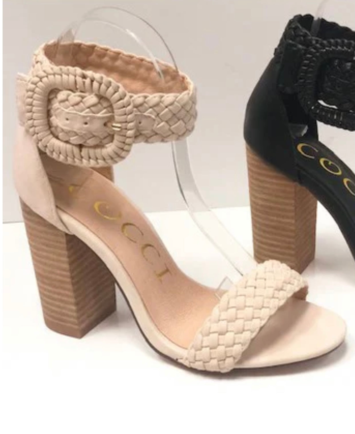 Kate Nude Cream Braided Heel