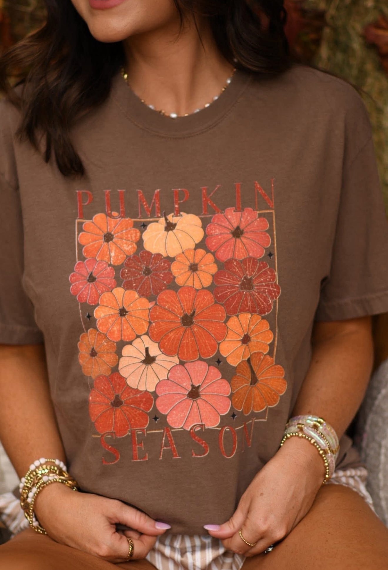 Comfort Colors Espresso Pumpkin Season Tee
