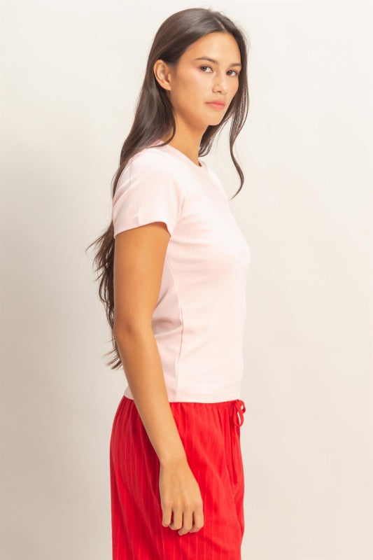 Mineral Wash Classic Tee Soft Pink
