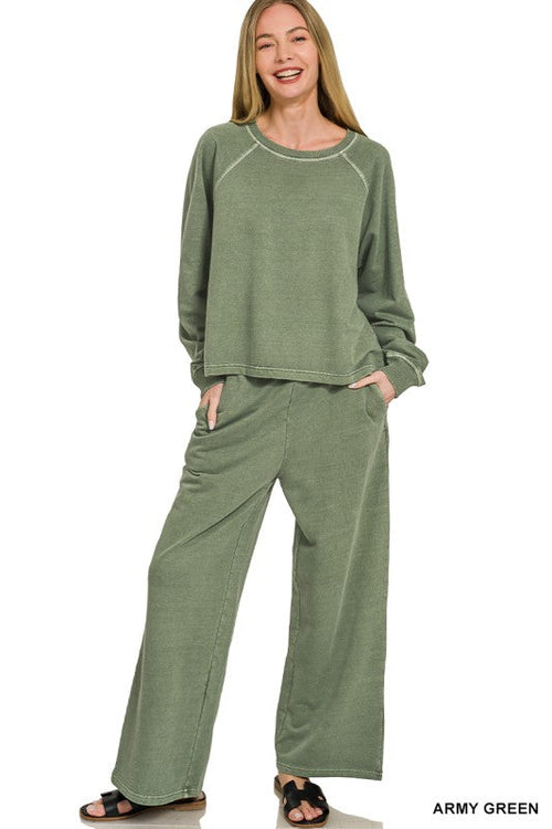 Cotton French Terry 2PC SET Green