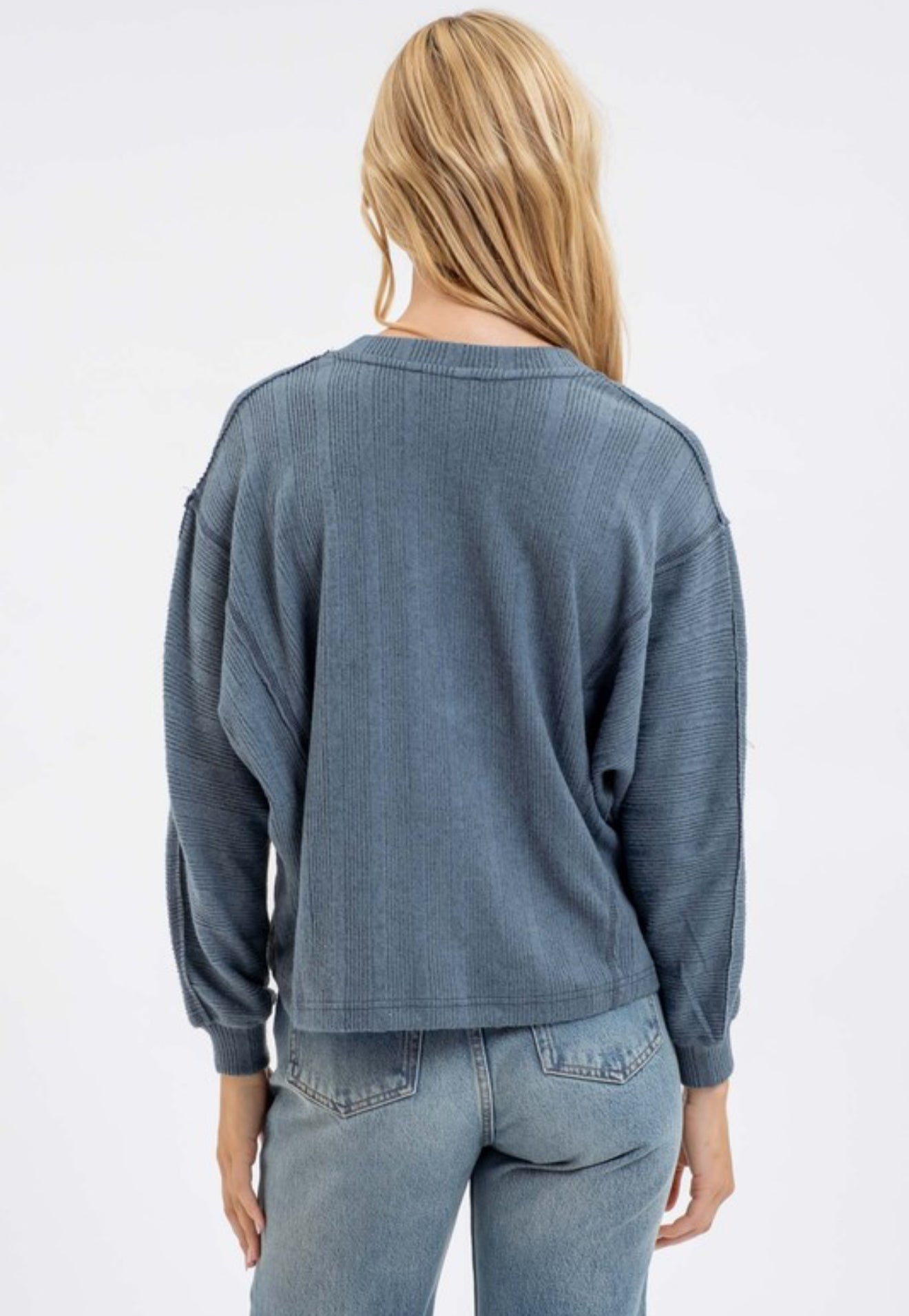 Soft Essentials V Neck Top Teal
