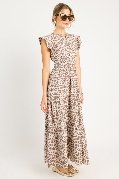 Gabby Leopard Maxi Dress