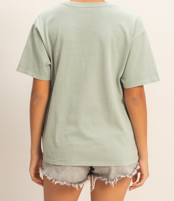 Classic Cotton Crew Tee Sage Green