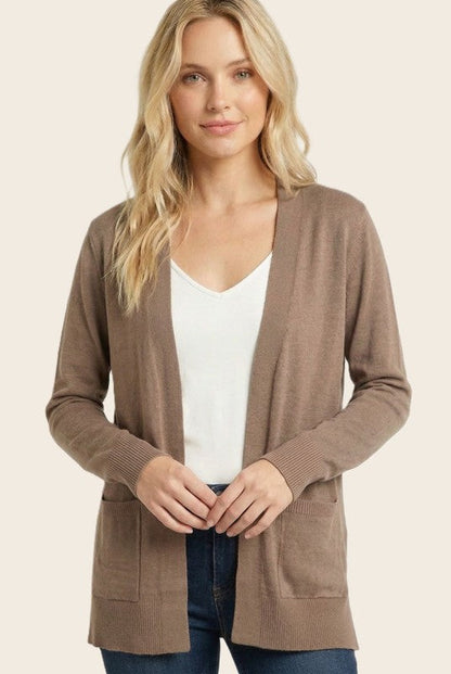 Basic Everyday Cardigan Mocha