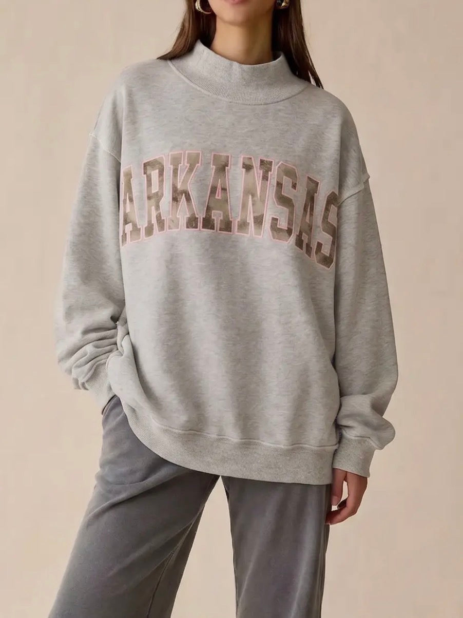 Arkansas Reversible Mock Neck Sweatshirt Camo