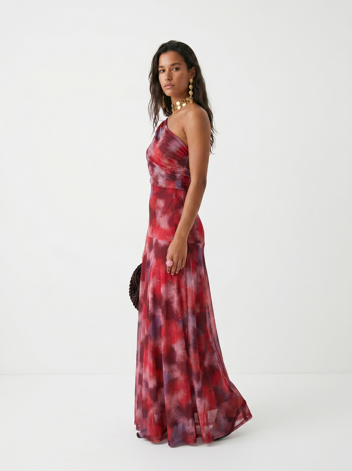 Kaida - Draped Off-Shoulder Dress