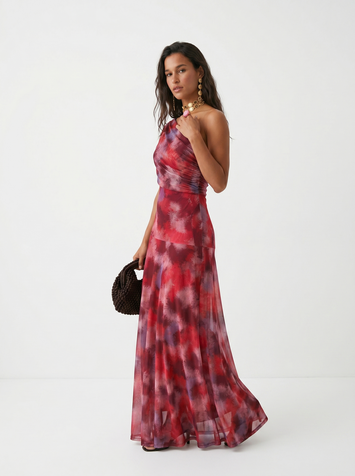 Kaida - Draped Off-Shoulder Dress