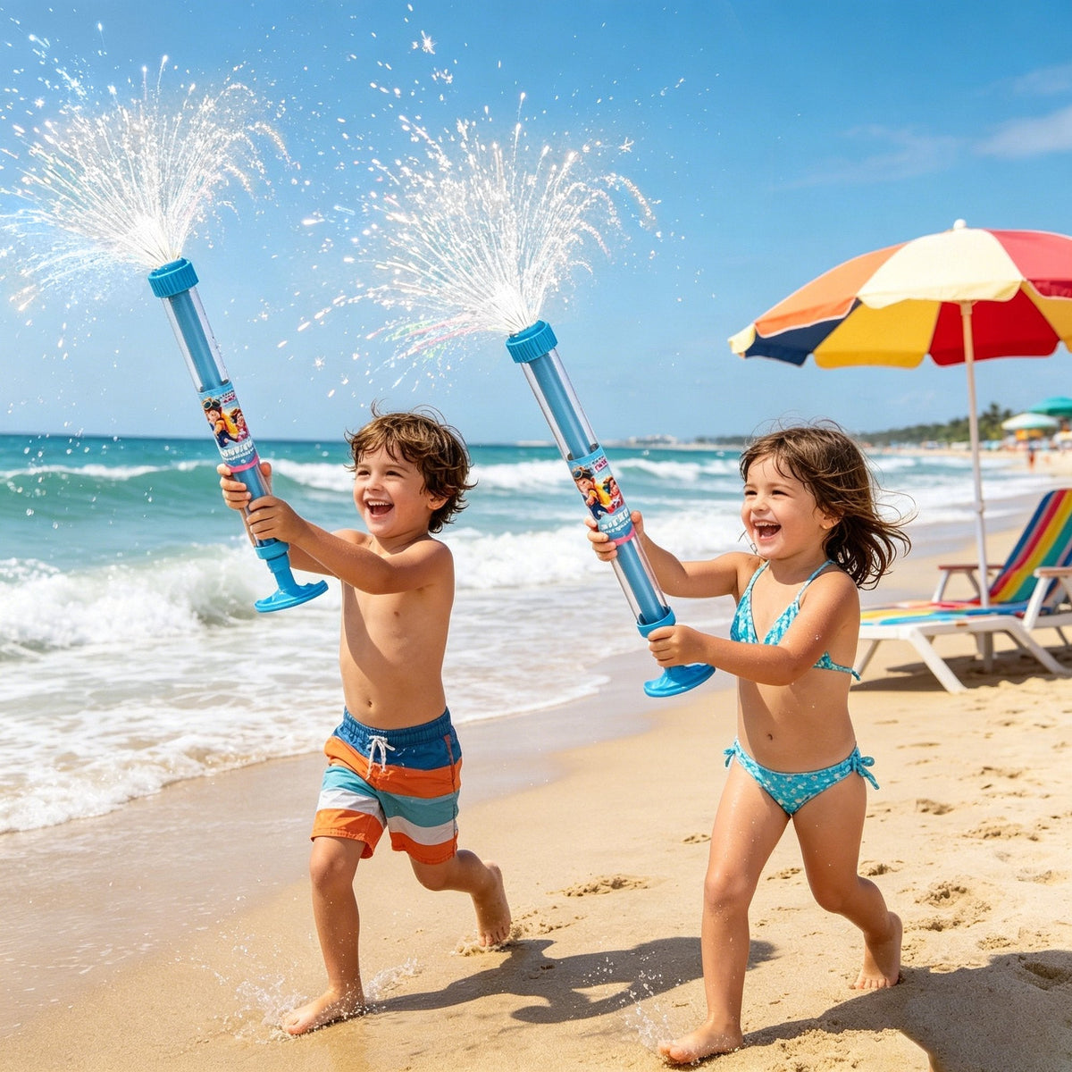 🌈 Glowing Rainbow Water Blaster | Summer Fun That Pops Like Magic! ✨