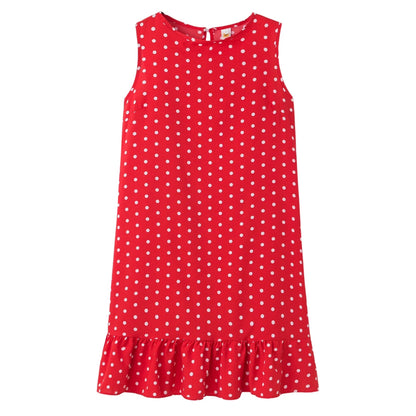 Robe d'été à pois jaune bohème